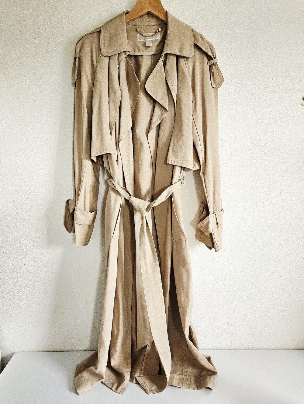 Michael Kors Beige Long Trench Coat